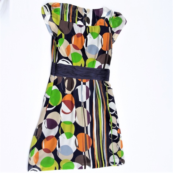 Anthro Moulinette Soeurs Midi Dress Surplice Ruched Waist Lined 2 - Picture 3 of 8